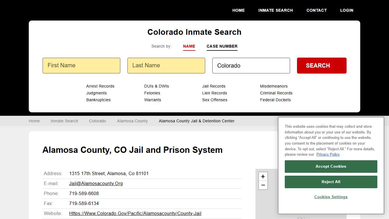 Alamosa County Jail & Detention Center Inmate Records Search, Colorado - StateCourts