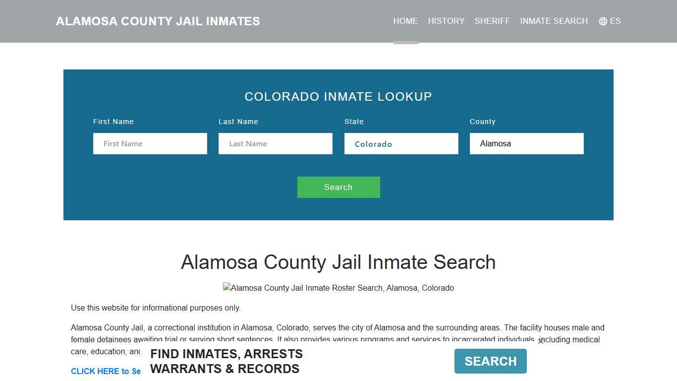 Alamosa County Jail Inmate Roster Lookup, Alamosa, CO